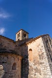 View of the bell tower of the monastery of Sant Sebastià de Montmajor